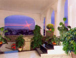Forio d'Ischia. Residence La Rosa. Hall